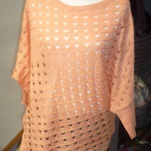 GUILTY assymetrical hem  kimono style knitted tunic  top -one size